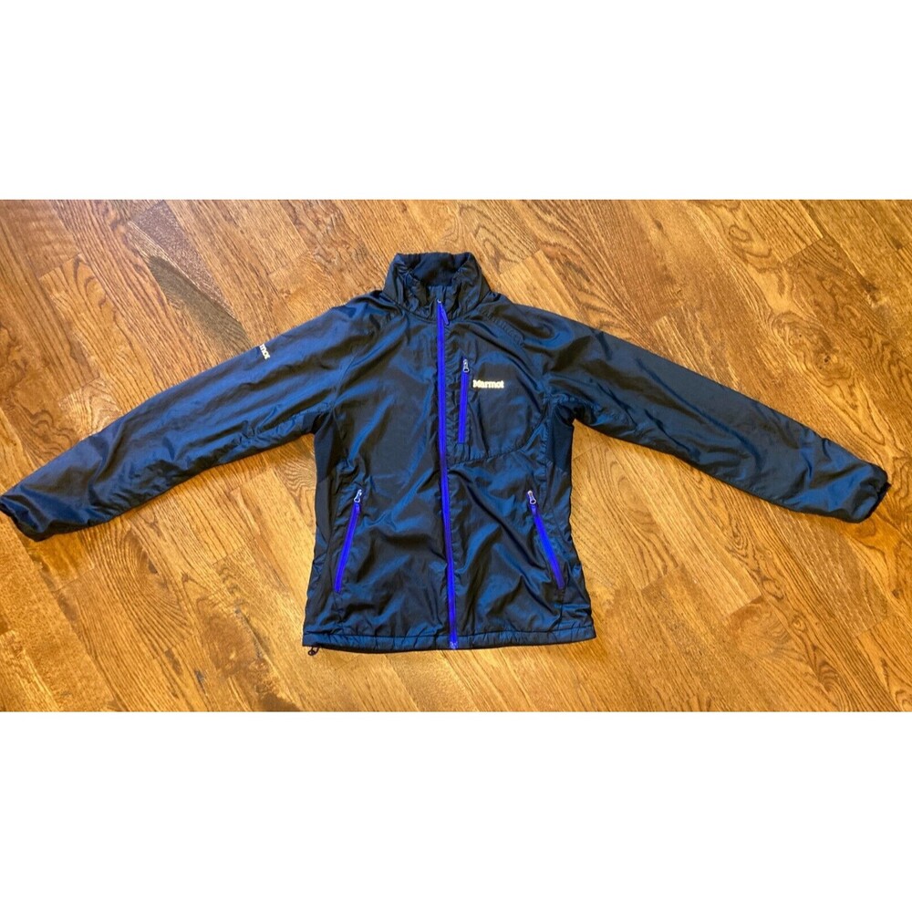 Marmot Womens Fleece Lined Black Alpha G-1 Jacket Size Small Lightweight
